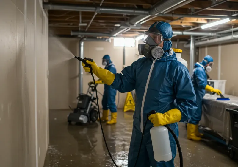Basement Sanitization and Antimicrobial Treatment process in Randolph County, GA